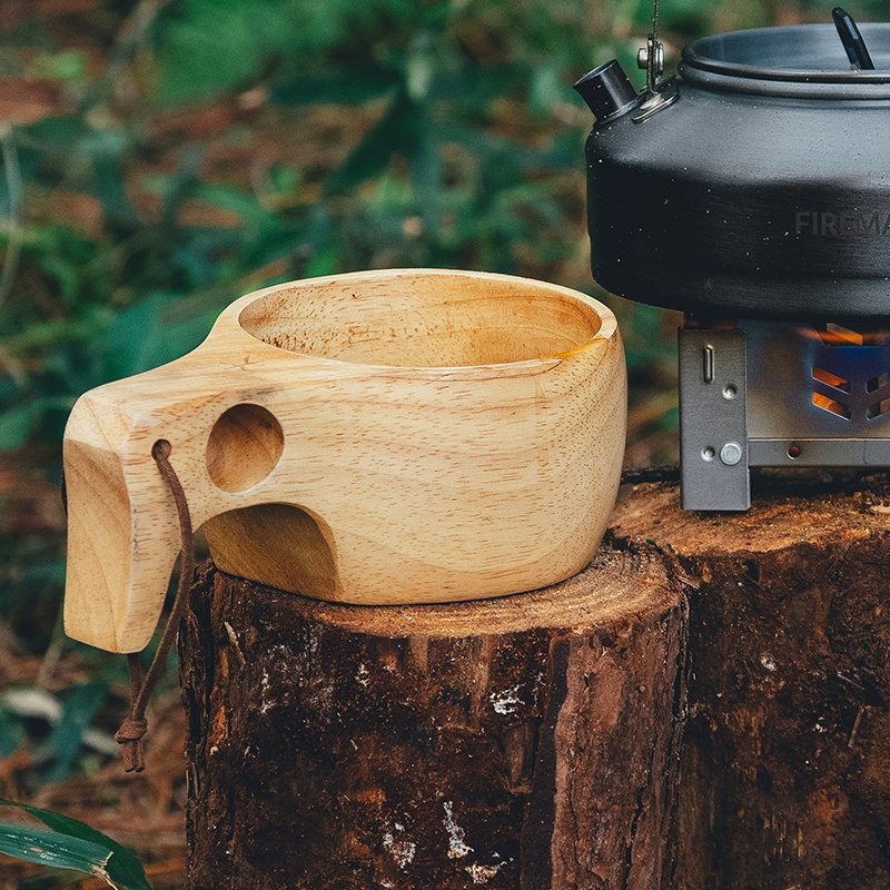 Ancest Bushcraft Wooden Coffee Cup