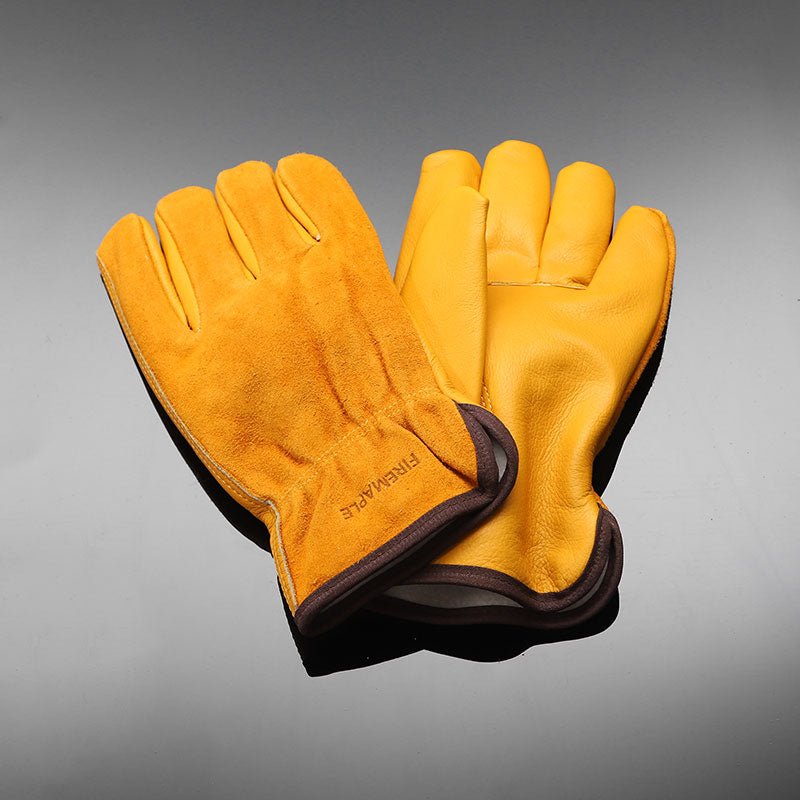Gingko Cowhide leather Work Gloves